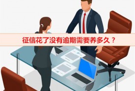 征信花了沒有逾期要養幾個月(征信查詢超頻恢復周期)