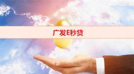 e秒貸是什么貸款(廣發銀行e秒貸利率)